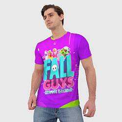 Футболка мужская Fall Guys, цвет: 3D-принт — фото 2