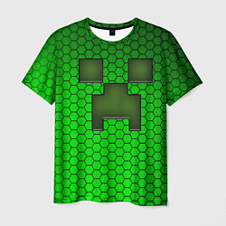 Футболка мужская Крипер из игры Minecraft, цвет: 3D-принт