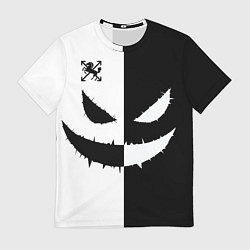 Футболка мужская Черно-белая улыбка, BlackHorse, цвет: 3D-принт