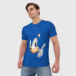 Футболка мужская Sonic, цвет: 3D-принт — фото 2