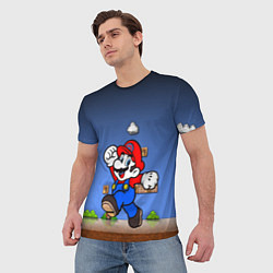 Футболка мужская Mario, цвет: 3D-принт — фото 2