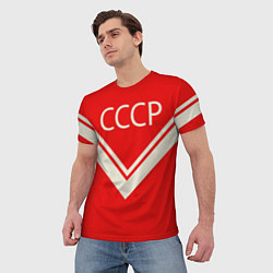 Футболка мужская СССР хоккейная форма, цвет: 3D-принт — фото 2