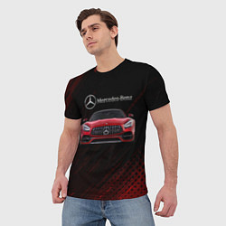 Футболка мужская Mercedes Benz AMG, цвет: 3D-принт — фото 2