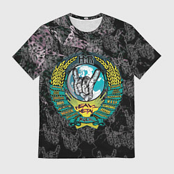 Футболка мужская Heavy metal rock, цвет: 3D-принт