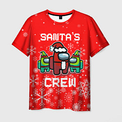 Футболка мужская SANTAS CREW, цвет: 3D-принт