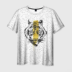 Футболка мужская Золотой тигр, цвет: 3D-принт