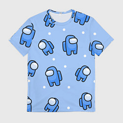 Футболка мужская Among Us - Синий цвет, цвет: 3D-принт