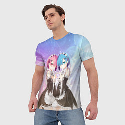 Футболка мужская Рем и Рам, цвет: 3D-принт — фото 2