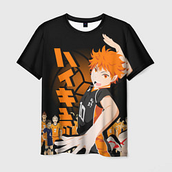 Футболка мужская ВОЛЕЙБОЛ!! HAIKYUU!!, цвет: 3D-принт