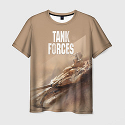 Футболка мужская Tank Forces, цвет: 3D-принт