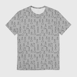 Футболка мужская Шахматы, цвет: 3D-принт