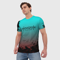 Футболка мужская HORIZON ZERO DAWN, цвет: 3D-принт — фото 2
