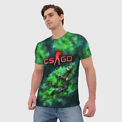 Футболка мужская CS GO Green rage, цвет: 3D-принт — фото 2