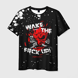 Футболка мужская WAKE THE F CK UP!, цвет: 3D-принт