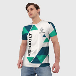 Футболка мужская Renault, цвет: 3D-принт — фото 2