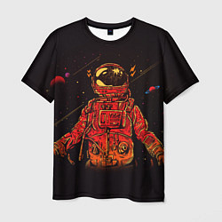 Футболка мужская Отчаянный Космонавт, цвет: 3D-принт