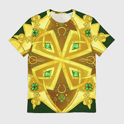 Футболка мужская Золотой клевер, цвет: 3D-принт