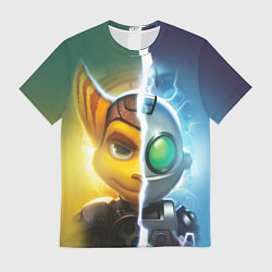 Футболка мужская Рэтчет и Кланr, цвет: 3D-принт