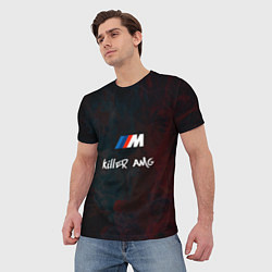 Футболка мужская BMW M AMG Killer, цвет: 3D-принт — фото 2