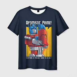 Футболка мужская Optimistic Prime, цвет: 3D-принт