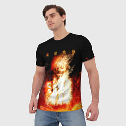 Футболка мужская Огненый Канеки Кен, цвет: 3D-принт — фото 2