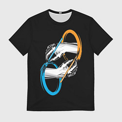 Футболка мужская PORTAL 2 ПОРТАЛ 2, цвет: 3D-принт