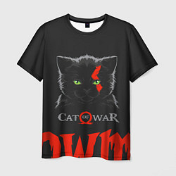 Футболка мужская Cat of war цвета 3D-принт — фото 1