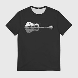 Футболка мужская Natural Guitar Reflection, цвет: 3D-принт