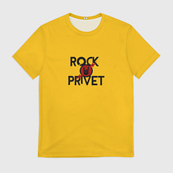 Футболка мужская Rock privet, цвет: 3D-принт