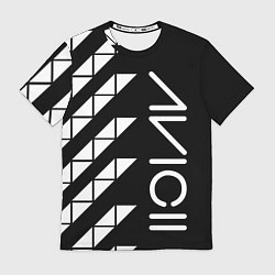 Футболка мужская AVICII ГЕОМЕТРИЯ, цвет: 3D-принт