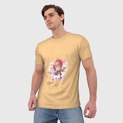 Футболка мужская Doki doki literature club, цвет: 3D-принт — фото 2