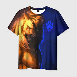 Футболка мужская Furry lion, цвет: 3D-принт