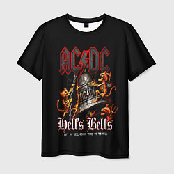 Футболка мужская ACDC Hells Bells, цвет: 3D-принт