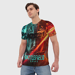 Футболка мужская Battlefield 2042 Soldier face, цвет: 3D-принт — фото 2