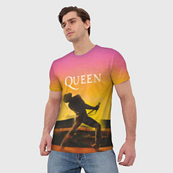 Футболка мужская Queen Freddie Mercury Z, цвет: 3D-принт — фото 2