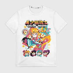 Футболка мужская Sailor Meow, цвет: 3D-принт
