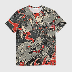 Футболка мужская Китайский Дракон, China Dragon, цвет: 3D-принт
