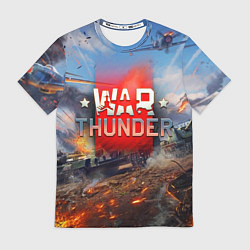 Футболка мужская WAR THUNDER ВАР ТАНДЕР, цвет: 3D-принт