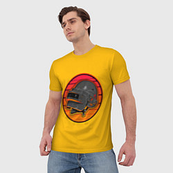 Футболка мужская Шлем Пабг, цвет: 3D-принт — фото 2
