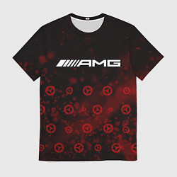 Футболка мужская Mercedes AMG - Particles Pattern, цвет: 3D-принт