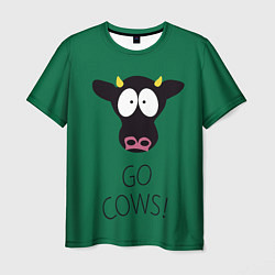 Футболка мужская Go Cows, цвет: 3D-принт