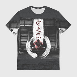 Футболка мужская Самурай Призрак Цусимы Z, цвет: 3D-принт