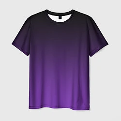 Футболка мужская Ночной градиент Фиолетовый, цвет: 3D-принт