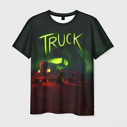 Футболка мужская Truck neon, цвет: 3D-принт