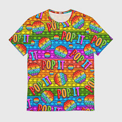 Футболка мужская POP IT SMILE ПОП ИТ ПУПЫРКА, цвет: 3D-принт