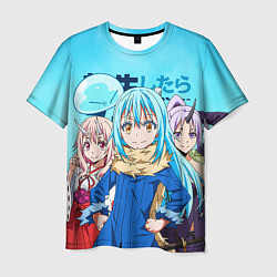 Футболка мужская TenSura, Румиру, Шуна и Шион, цвет: 3D-принт