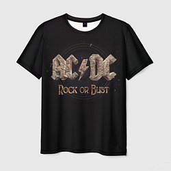 Футболка мужская ACDC Rock or Bust, цвет: 3D-принт