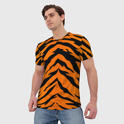 Футболка мужская Шкура тигра, цвет: 3D-принт — фото 2