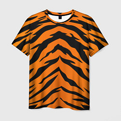 Футболка мужская Шкура тигра, цвет: 3D-принт