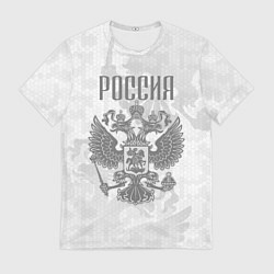 Футболка мужская Герб России, цвет: 3D-принт